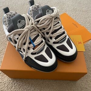 Louis Vuitton Black and White Sneakers